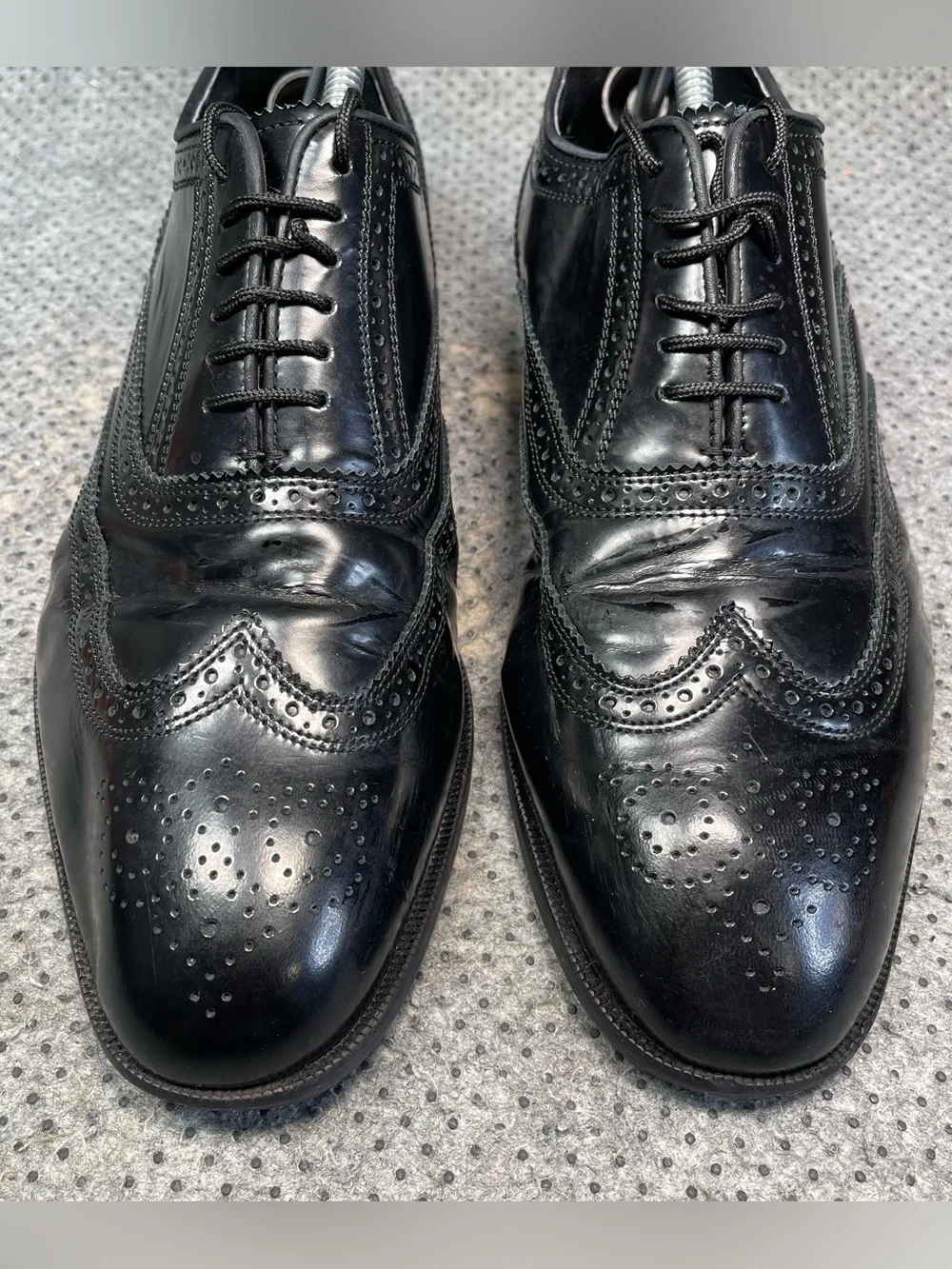 Florsheim Lexington Wingtip Oxford Black Dress Shoes Size 11 Men’s